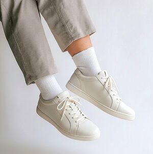 Easy Spirit Walking Shoes Sneakers Grey Beige Size 7W